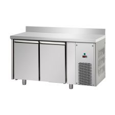 Tiefkühltisch 2-Türig mit Arbeitsplatte + Aufkantung TF02MIDBTAL